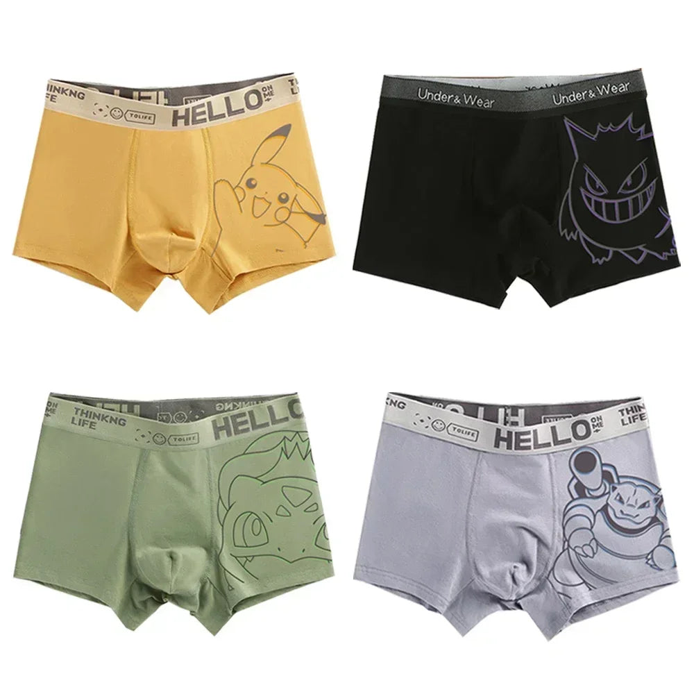 Pokemon Mens Boxer Briefs Fun & Stylish Designs