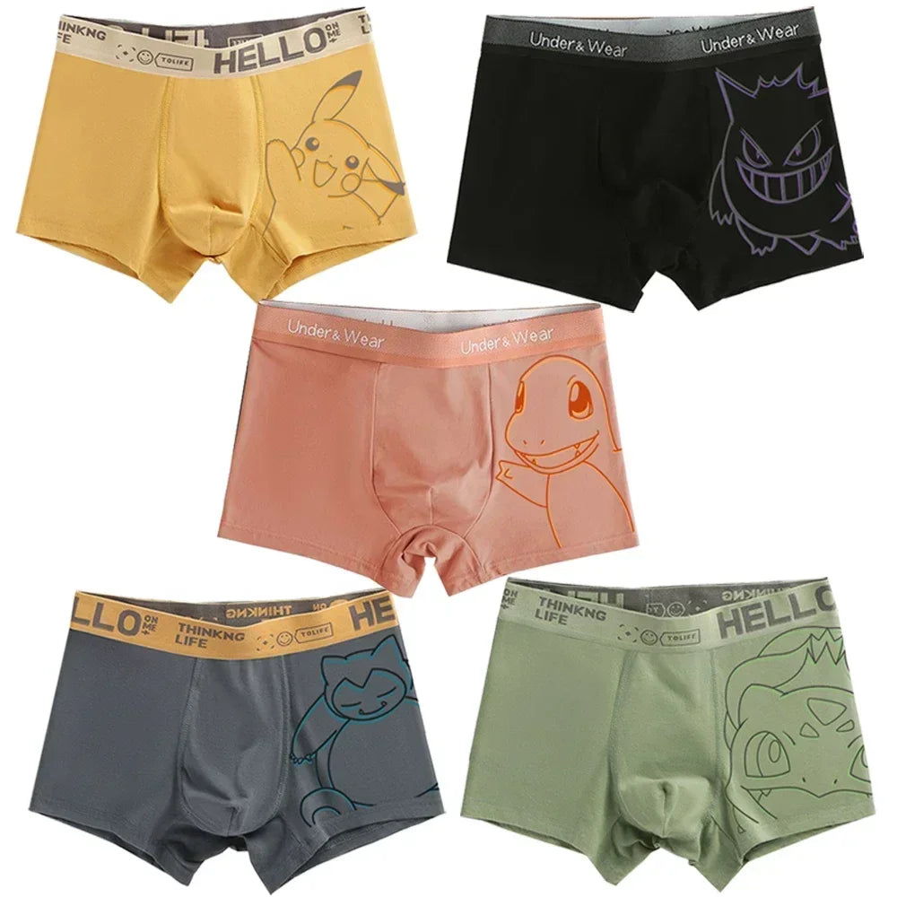 Pokemon Mens Boxer Briefs Fun & Stylish Designs