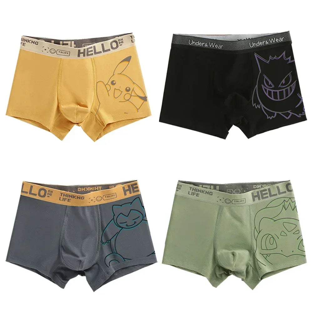 Pokemon Mens Boxer Briefs Fun & Stylish Designs