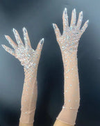Sheer Crystal Bodysuit for Pole Dance Studio Near Me
