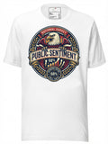 White LuckeLadybug political tee shirts featuring a bold National Survey design with an eagle