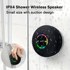 IPX4 Shower Portable Wireless Speaker with Bluetooth, Suction Design and Compact Size for Shower Use