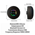 LuckeLadybug portable wireless speaker with bluetooth featuring a colorful LED light and compact design