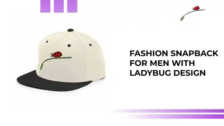 Fashion Snapback for Men with Ladybug Design by@Outfy