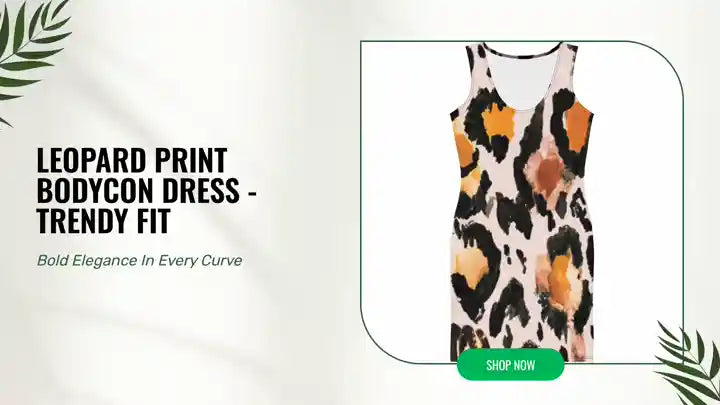 Leopard Print Bodycon Dress - Trendy Fit by@Outfy