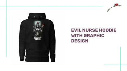 Evil Nurse Hoodie with Graphic Design by@Outfy