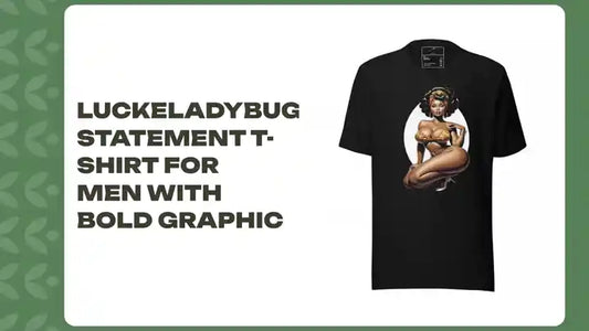 LuckeLadybug Statement T-Shirt for Men with Bold Graphic by@Outfy