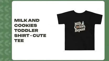 Milk and Cookies Toddler Shirt - Cute Tee by@Outfy