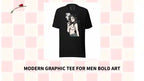 Modern Graphic Tee for Men Bold Art by@Outfy