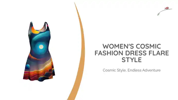 Women&#039;s Cosmic Fashion Dress Flare Style by@Outfy