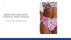 Bikini Bottoms with Tropical Print Design by@Outfy