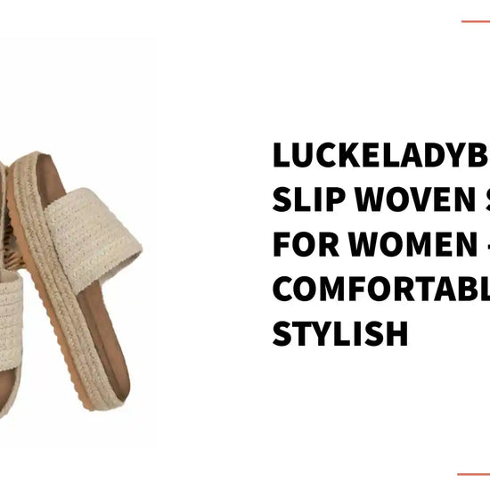 LuckeLadybug Non-Slip Woven Sandals for Women - Comfortable &amp; Stylish by@Outfy