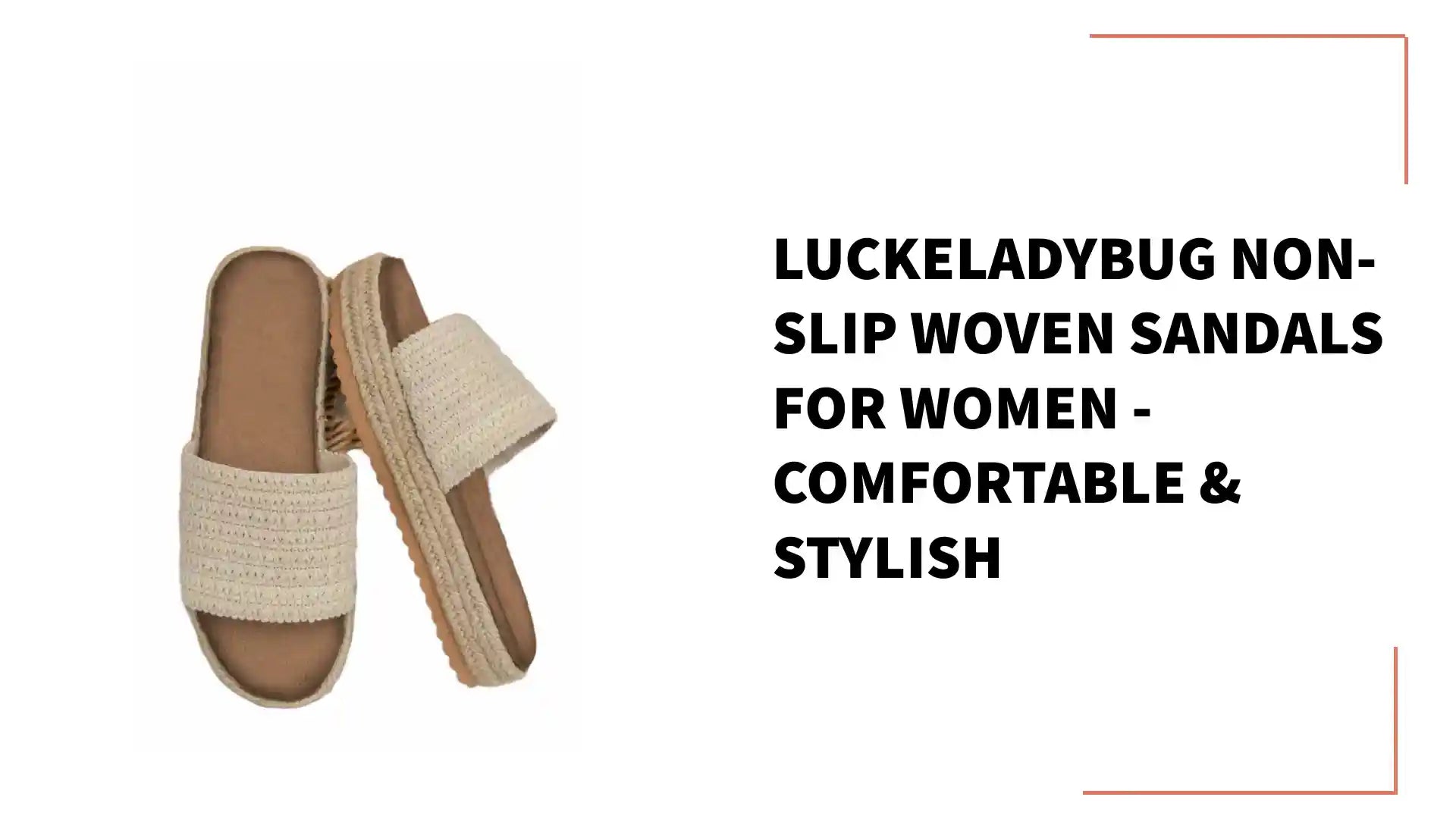 LuckeLadybug Non-Slip Woven Sandals for Women - Comfortable &amp; Stylish by@Outfy