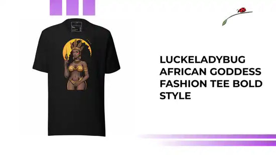 LuckeLadybug African Goddess Fashion Tee Bold Style by@Outfy