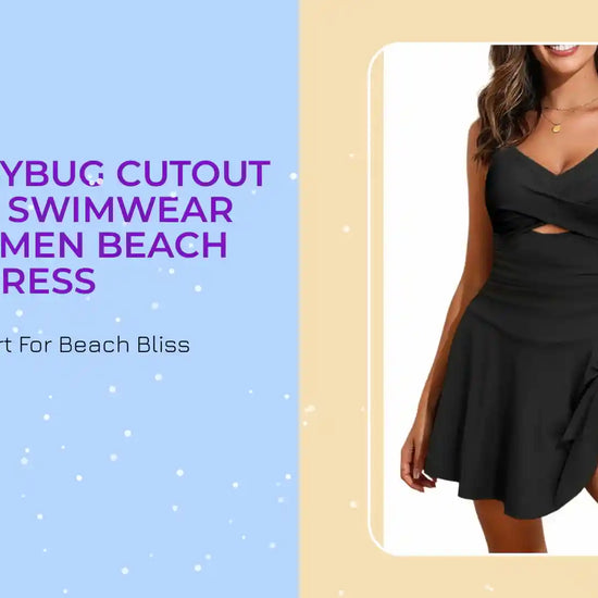 LuckeLadybug Cutout Ruched Swimwear for Women Beach Dress by@Outfy