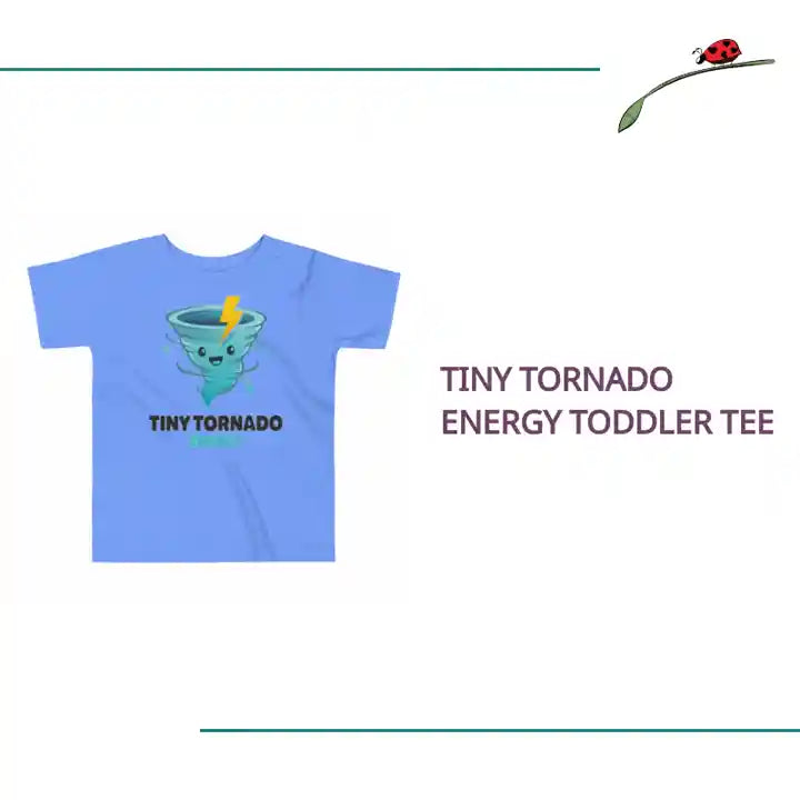 Tiny Tornado Energy Toddler Tee by@Outfy