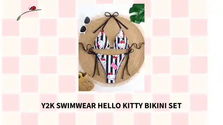 Y2K Swimwear Hello Kitty Bikini Set by@Outfy