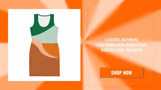 LuckeLadybug Colorblock Bodycon Dress for Women by@Outfy
