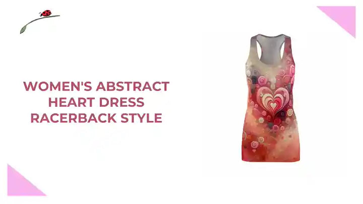 Women's Abstract Heart Dress Racerback Style by@Outfy