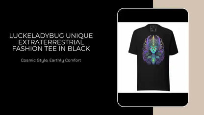 LuckeLadybug Unique Extraterrestrial Fashion Tee in Black by@Outfy