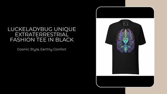 LuckeLadybug Unique Extraterrestrial Fashion Tee in Black by@Outfy