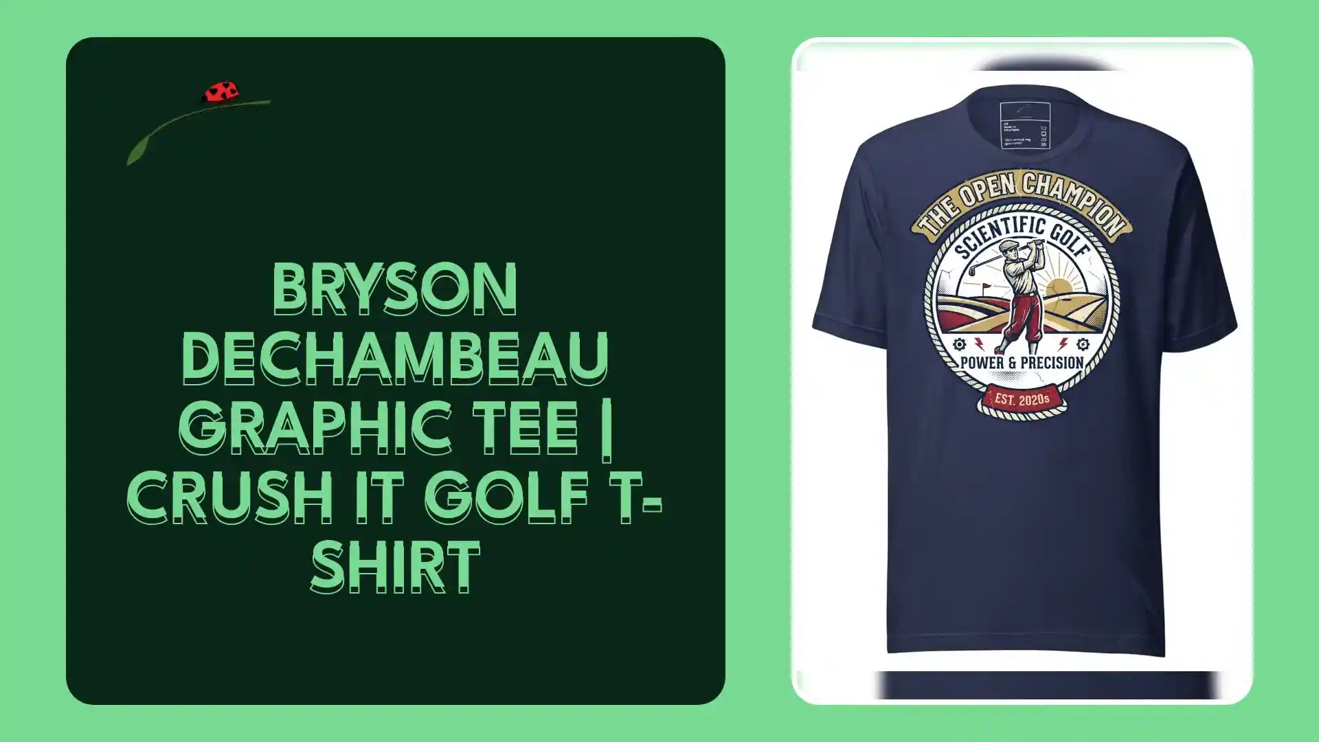 Bryson DeChambeau Graphic Tee | Crush It Golf T-Shirt by@Outfy
