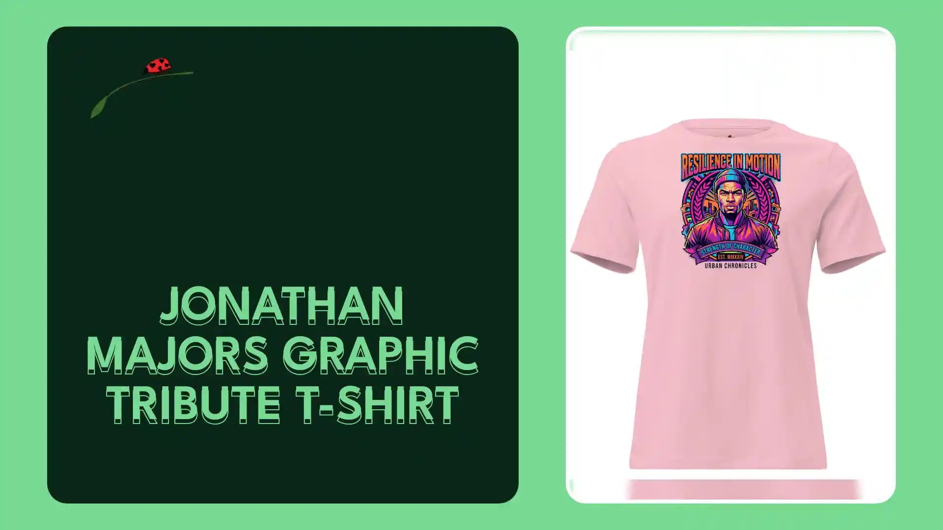Jonathan Majors Graphic Tribute T-Shirt by@Outfy