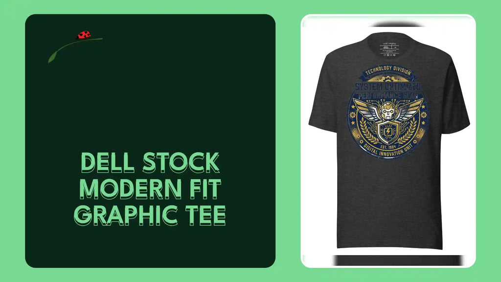 Dell Stock Modern Fit Graphic Tee by@Outfy