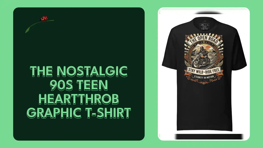 The Nostalgic 90s Teen Heartthrob Graphic T-Shirt by@Outfy
