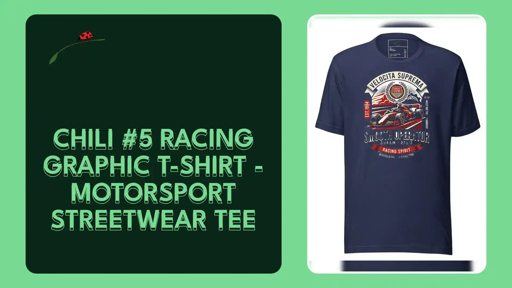 Chili #5 Racing Graphic T-Shirt - Motorsport Streetwear Tee by@Outfy