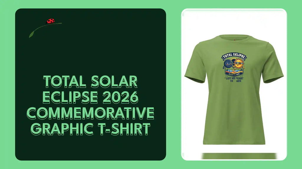 Total Solar Eclipse 2026 Commemorative Graphic T-Shirt by@Outfy