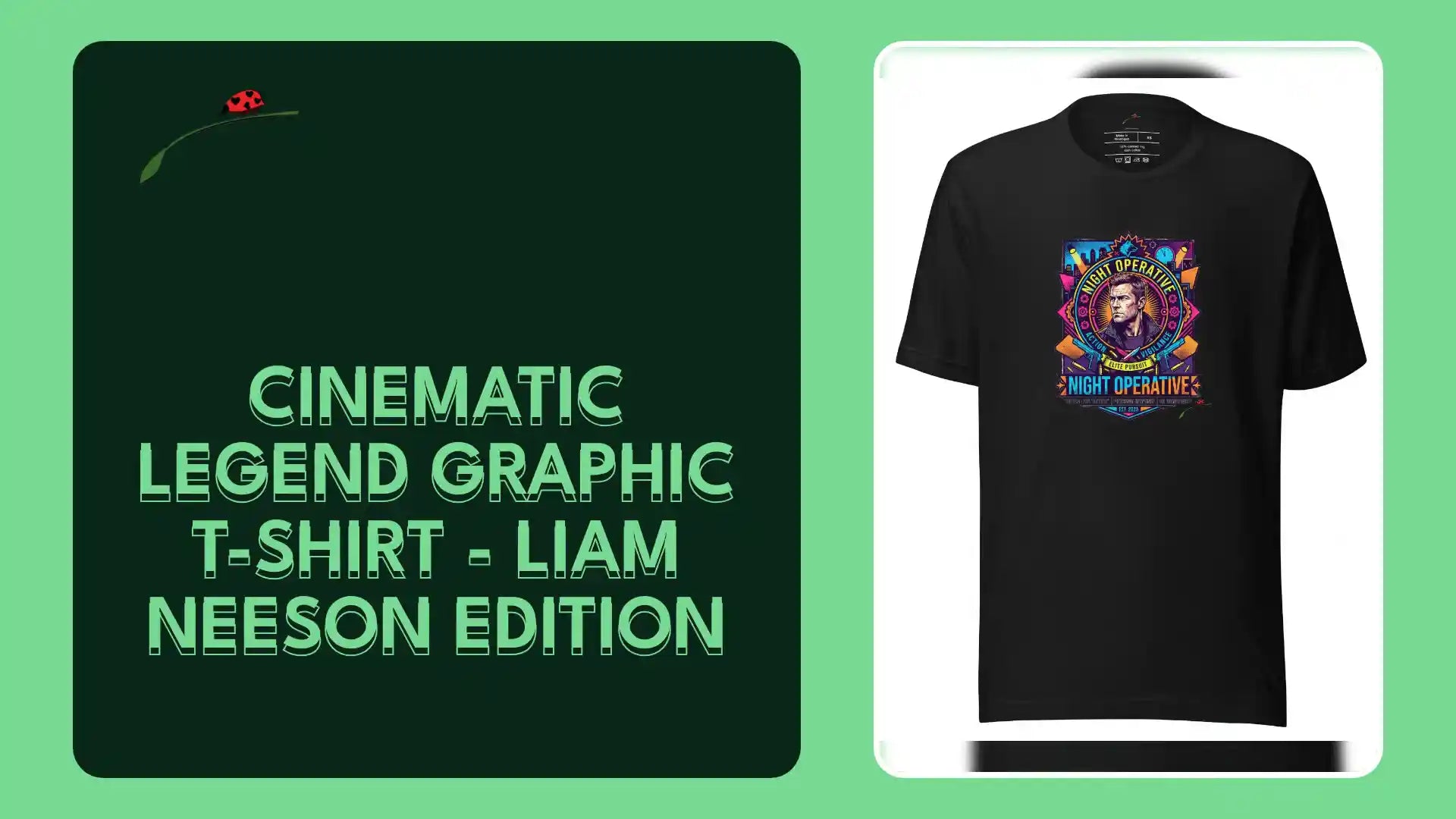 Cinematic Legend Graphic T-Shirt - Liam Neeson Edition by@Outfy