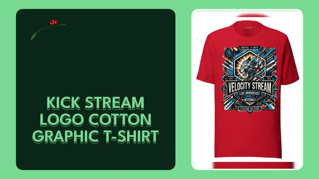 Kick Stream Logo Cotton Graphic T-Shirt by@Outfy