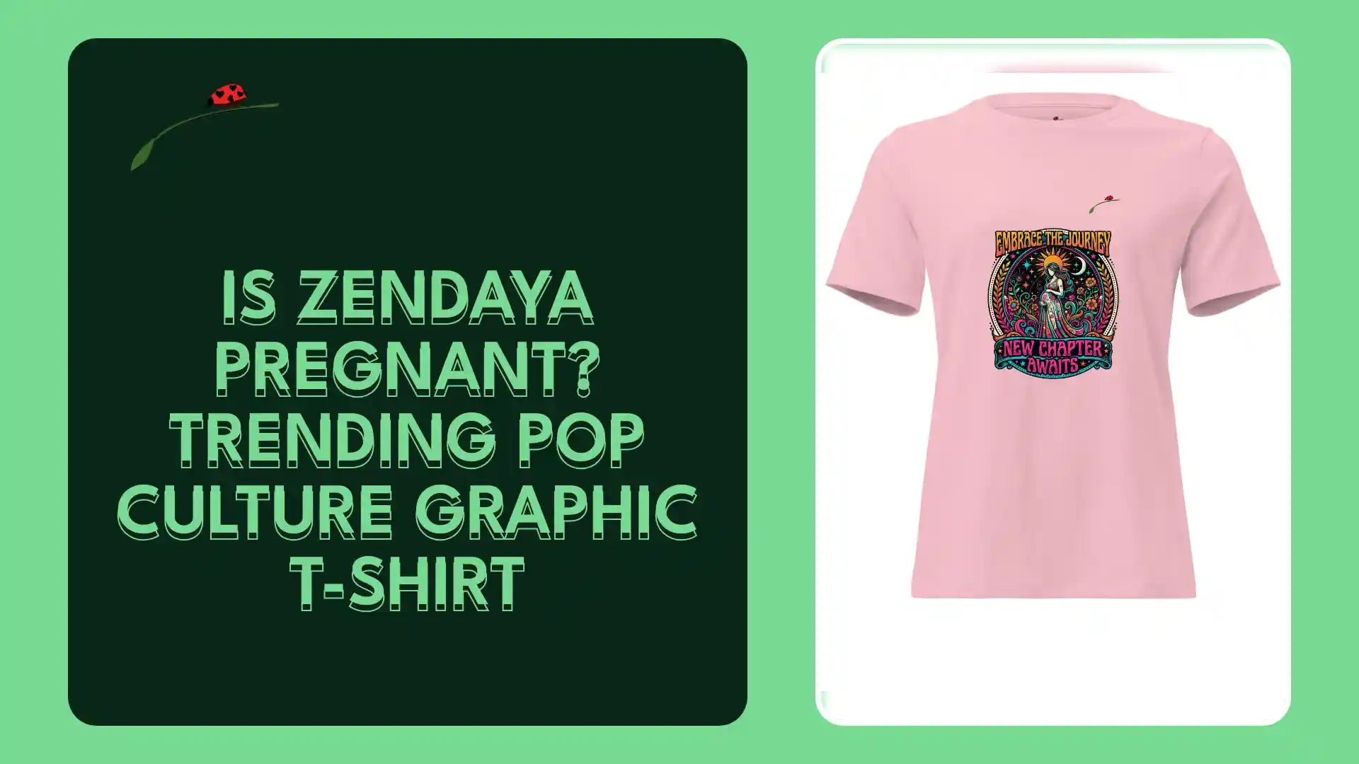 Is Zendaya Pregnant? Trending Pop Culture Graphic T-Shirt by@Outfy