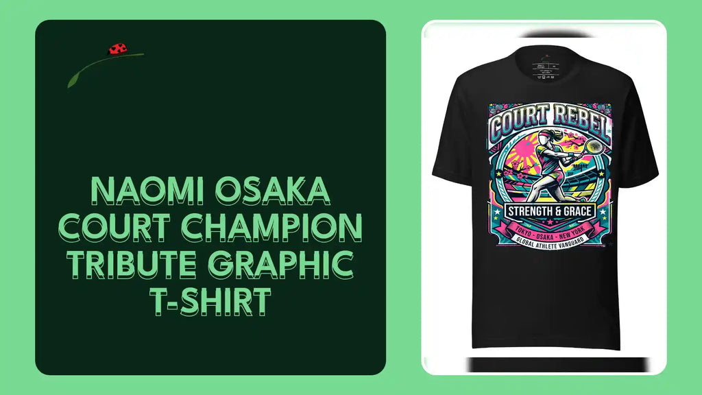 Naomi Osaka Court Champion Tribute Graphic T-Shirt by@Outfy