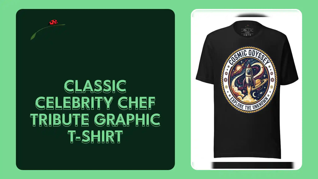 Classic Celebrity Chef Tribute Graphic T-Shirt by@Outfy