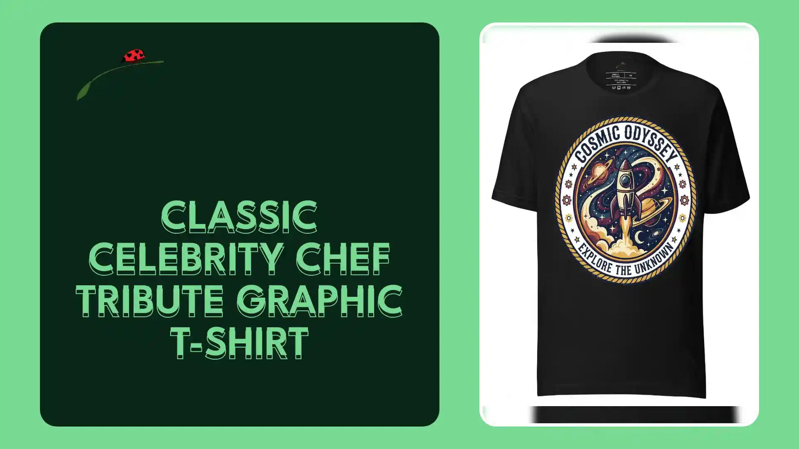 Classic Celebrity Chef Tribute Graphic T-Shirt by@Outfy