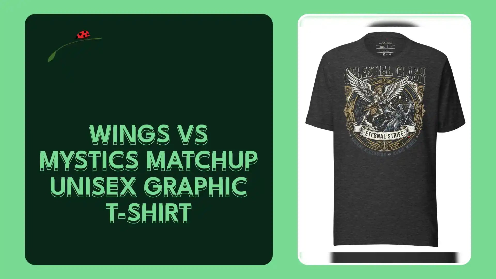 Wings vs Mystics Matchup Unisex Graphic T-Shirt by@Outfy