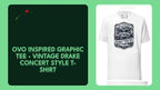 OVO Inspired Graphic Tee - Vintage Drake Concert Style T-Shirt by@Outfy