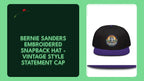 Bernie Sanders Embroidered Snapback Hat - Vintage Style Statement Cap by@Outfy