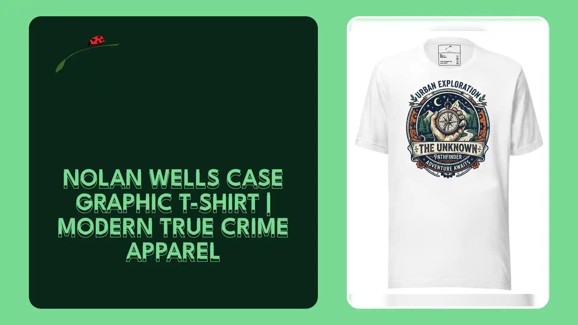 Nolan Wells Case Graphic T-Shirt | Modern True Crime Apparel by@Outfy