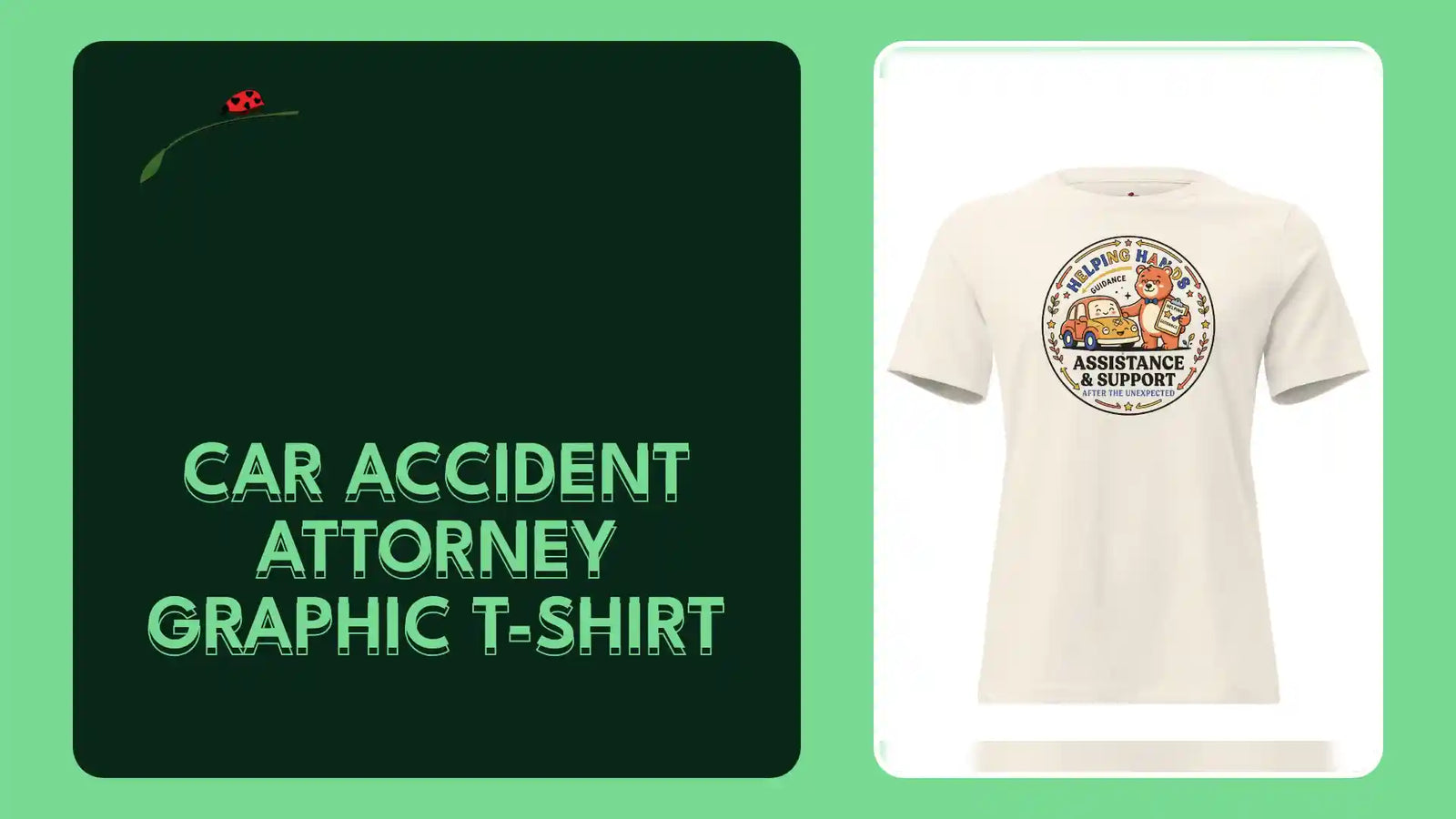 Car Accident Attorney Graphic T-Shirt by@Outfy