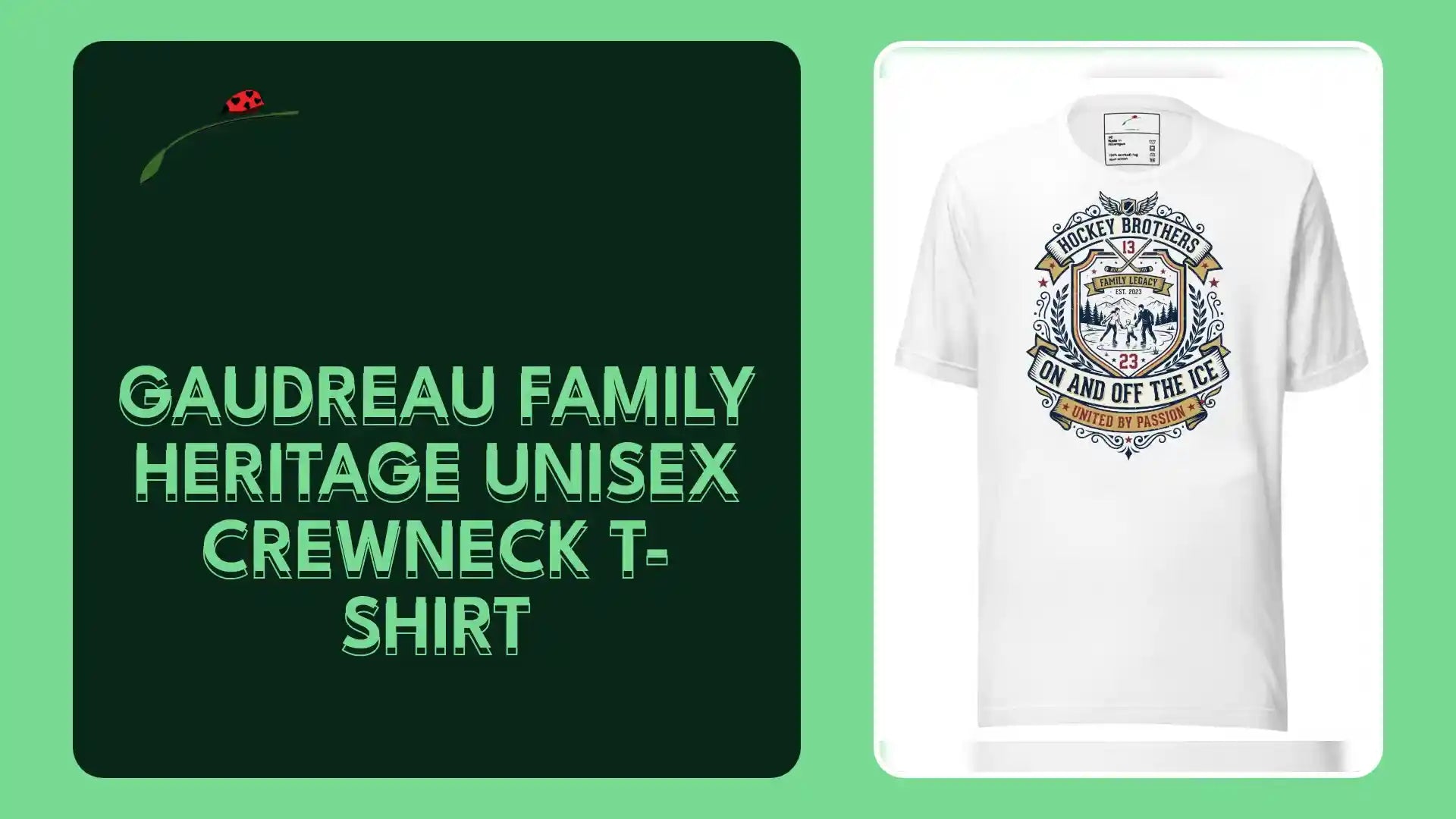 Gaudreau Family Heritage Unisex Crewneck T-Shirt by@Outfy