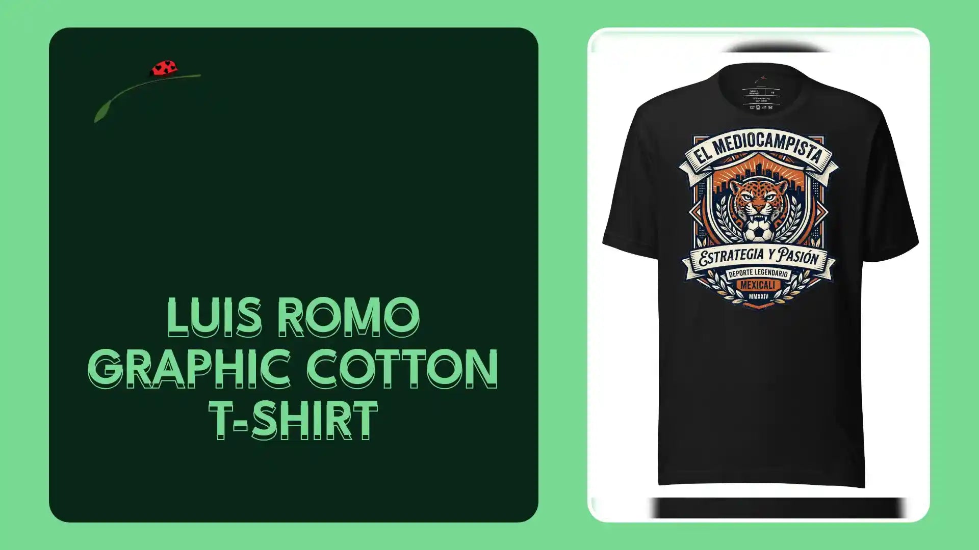 Luis Romo Graphic Cotton T-Shirt by@Outfy