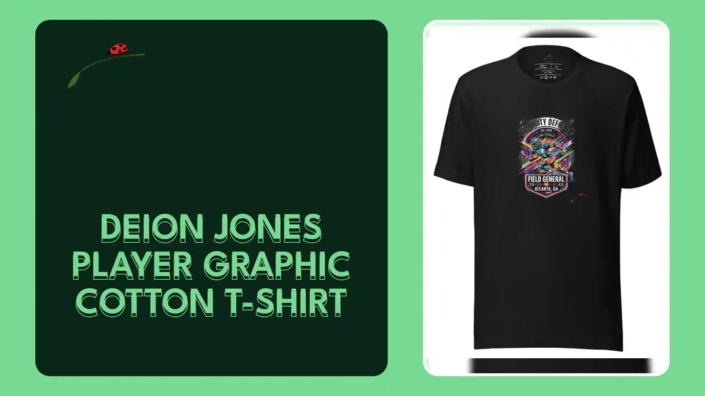 Deion Jones Player Graphic Cotton T-Shirt by@Outfy