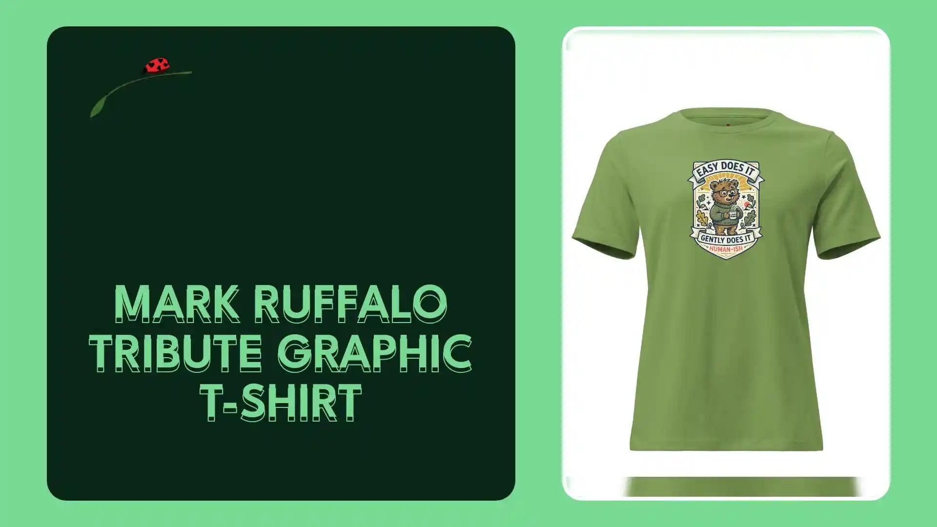 Mark Ruffalo Tribute Graphic T-Shirt by@Outfy