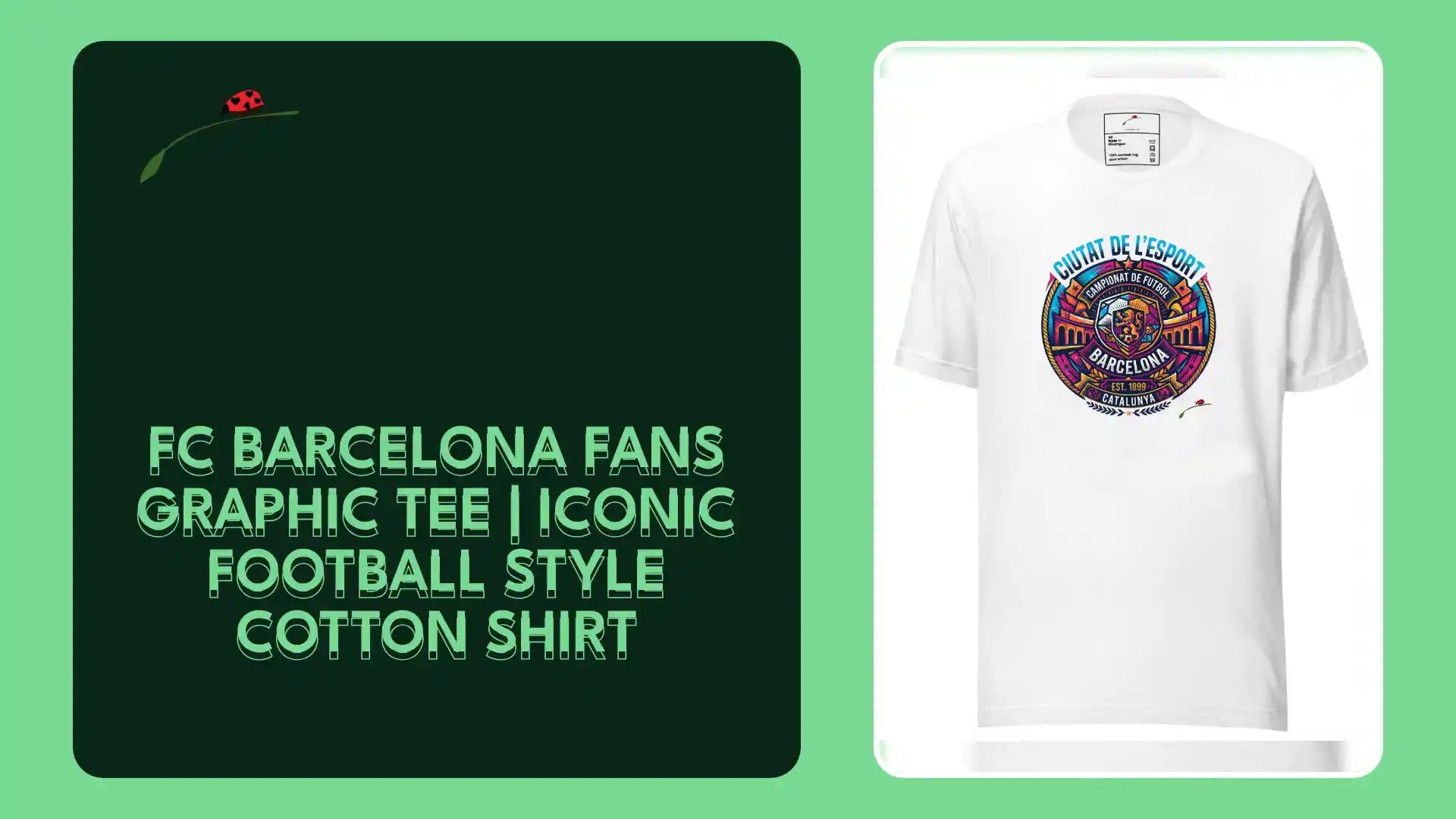 FC Barcelona Fans Graphic Tee | Iconic Football Style Cotton Shirt by@Outfy