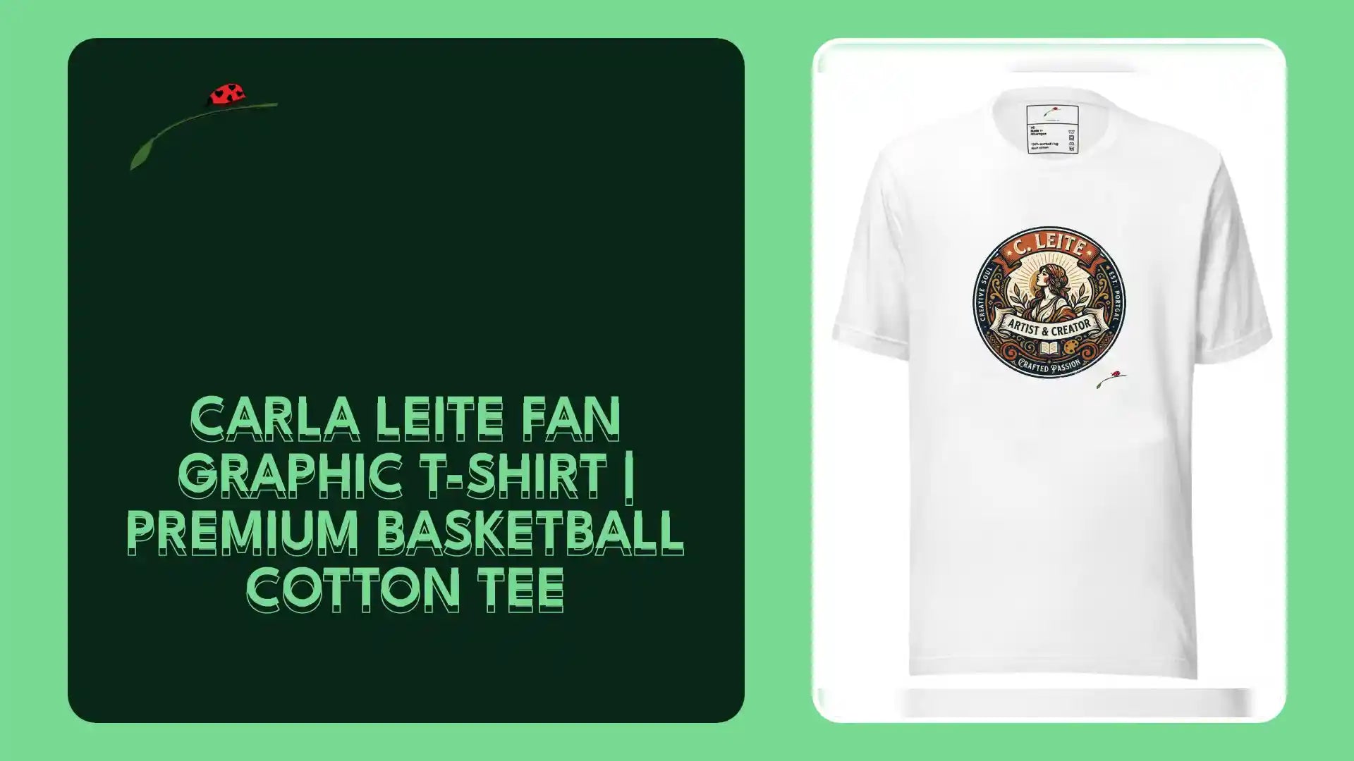 Carla Leite Fan Graphic T-Shirt | Premium Basketball Cotton Tee by@Outfy