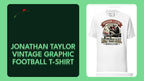 Jonathan Taylor Vintage Graphic Football T-Shirt by@Outfy