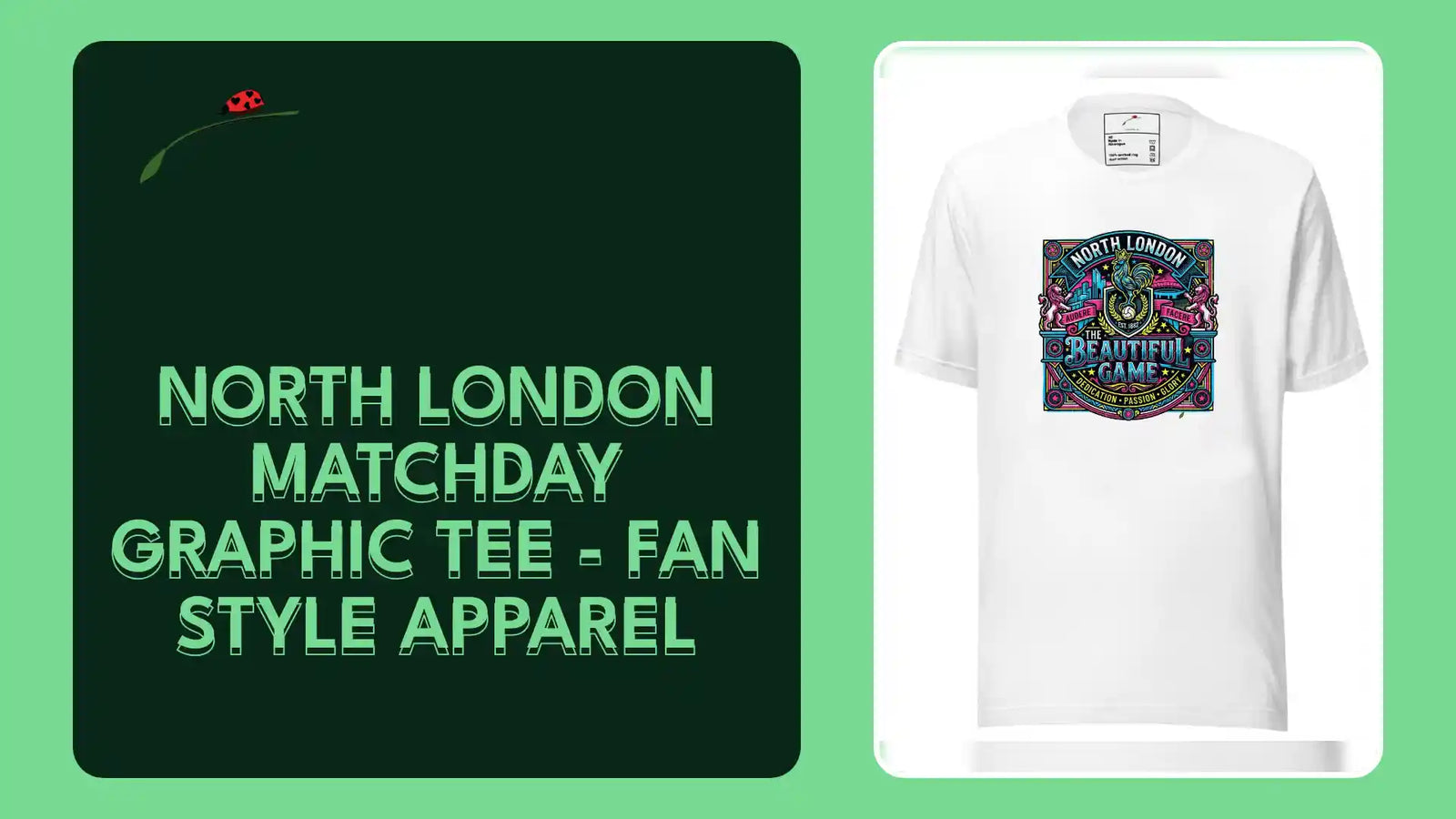 North London Matchday Graphic Tee - Fan Style Apparel by@Outfy